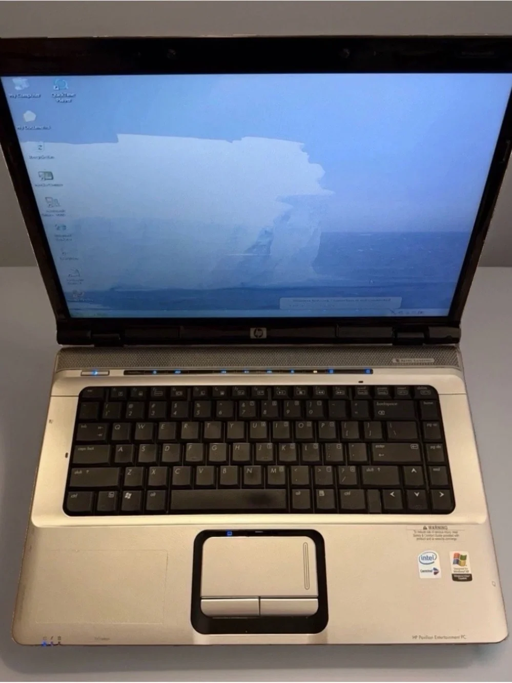 Vintage 2004 HP Pavilion Entertainment & Gaming Laptop Battery Good Test & Works